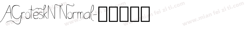 AGroteskN Normal字体转换